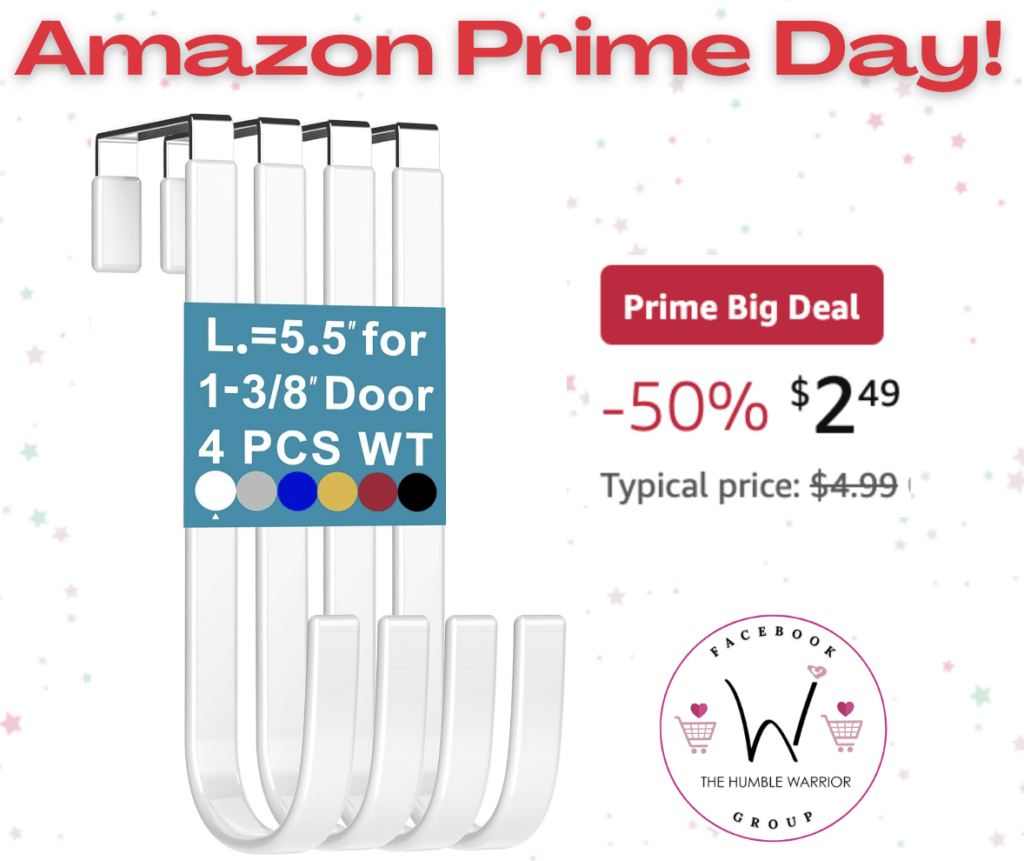4-pack of Over The Door Hooks!